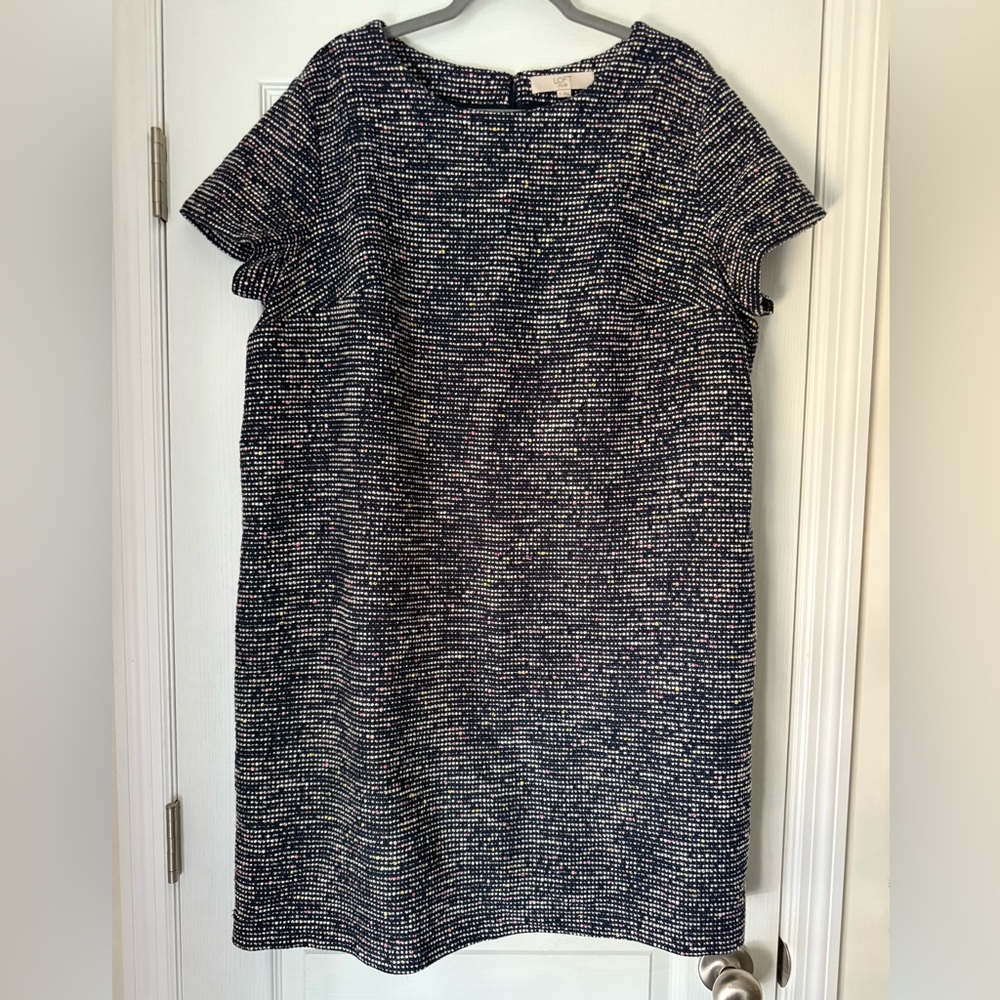 LOFT Plus Size 18 Boucle Tweed Dress